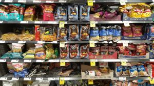 Chips in the supermarket