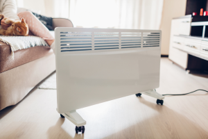 panel heater in a living room