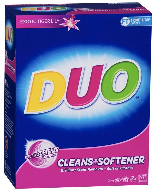 Duo laundry powder