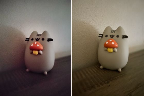 Closeup of Pusheen figurines