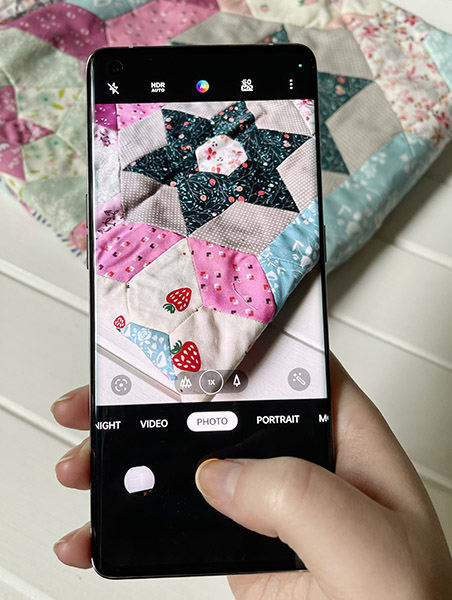 OPPO Find X5 camera app in use