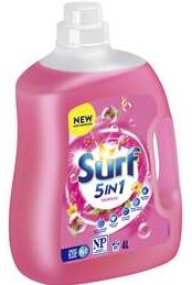 Surf laundry liquid compared
