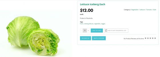 Iceberg lettuce $12