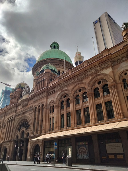 Exterior of QVB in Sydney