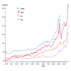 Wholesale price rise chart