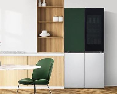 LG French door green fridge
