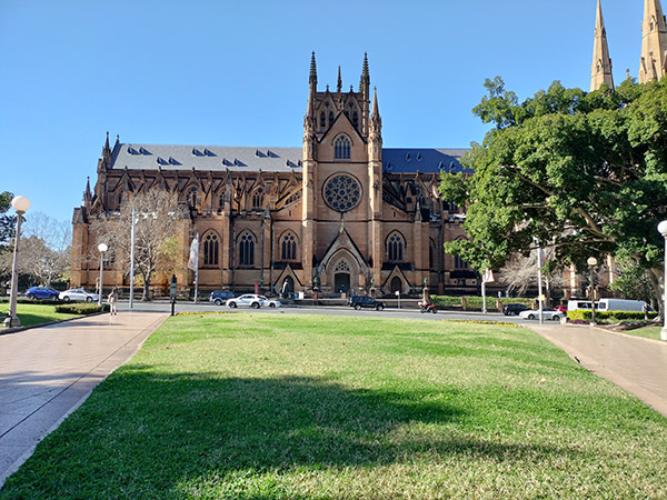 Side of St Mary's Cathedral Sydney