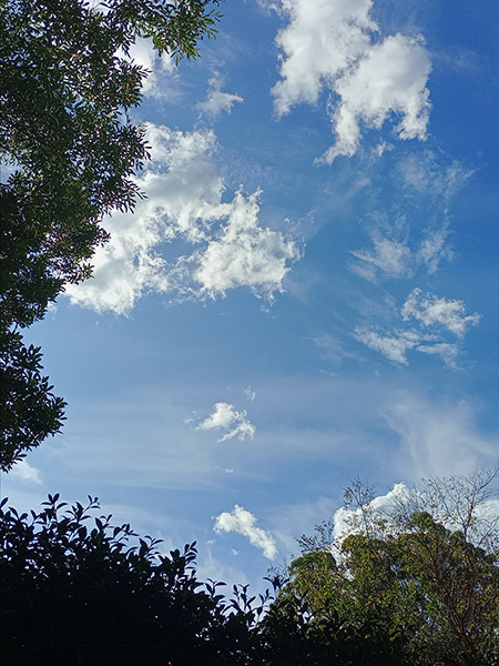 Photo of blue sky and clouds