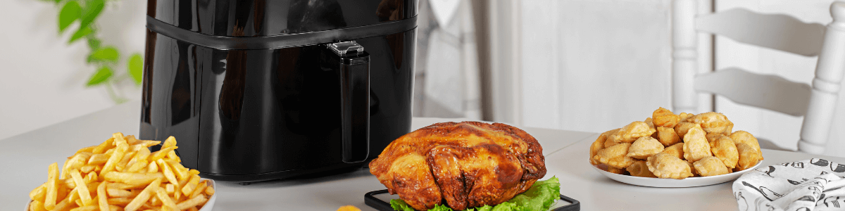 air fryer and food