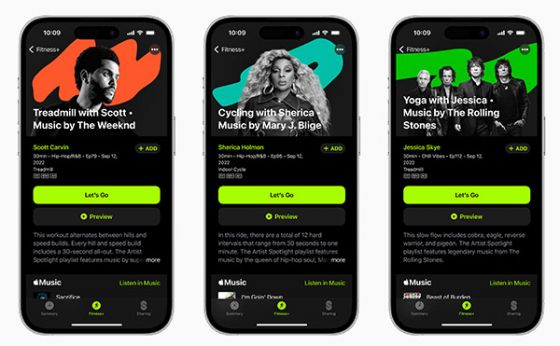 Apple Fitness+ app on iPhones