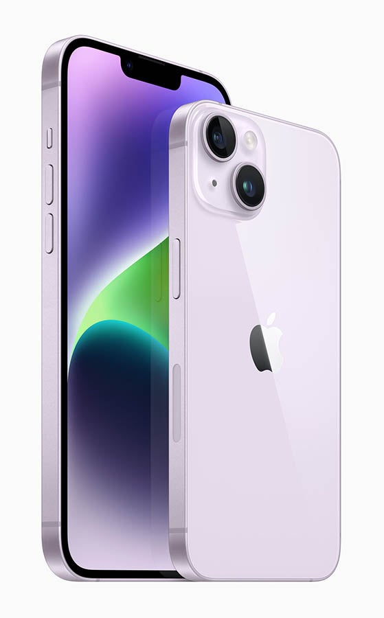 Purple iPhone 14 