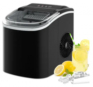 Advwin 12kg Portable Ice Maker w/ Self-cleaning Black