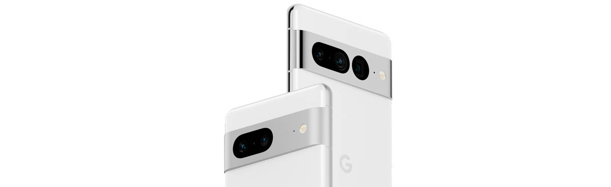 Google Pixel 7 and 7 Pro in white