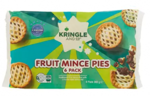 Kringle & Co Traditional Fruit Mince Pies 6pk (360g)