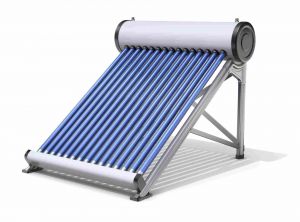 Stand alone evacuated tube solar panel.