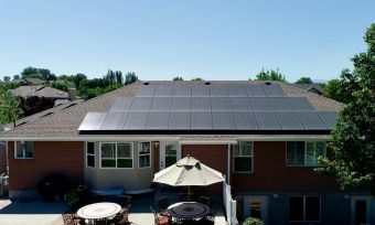 roof with solar panels