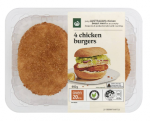 Woolworths Crumbed Chicken Burgers 440g