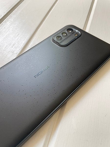 Back of Nokia G60 phone in black