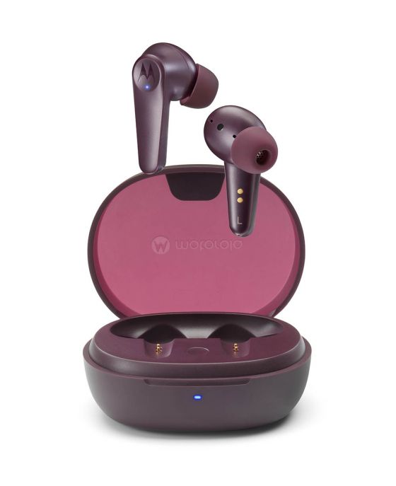 Motorola Moto Buds in wine red