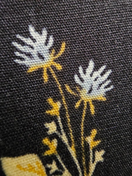 Closeup photo of dark blue fabric