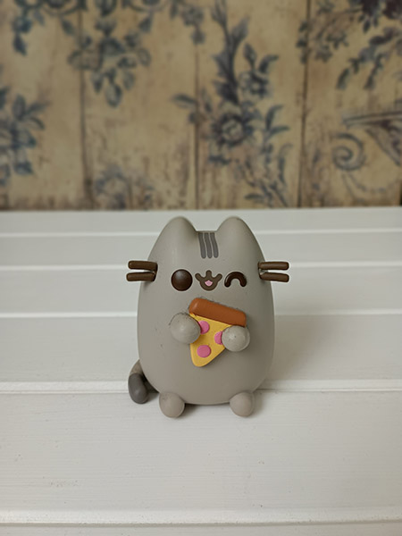 Portrait photo of Pusheen figurine