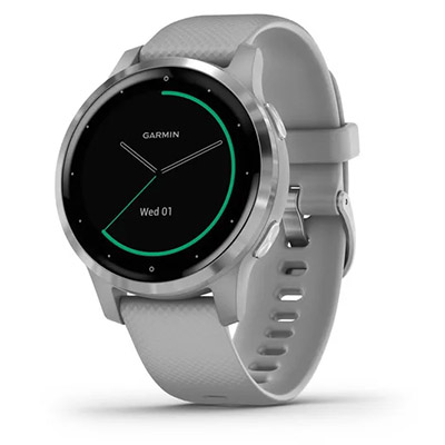 Garmin watch in silver