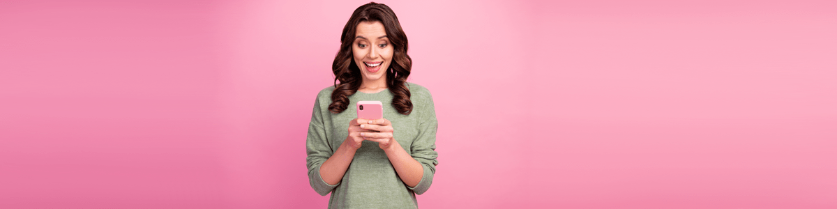 Woman looking at phone