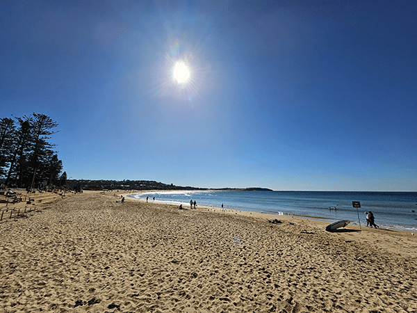 Sunny day at beach