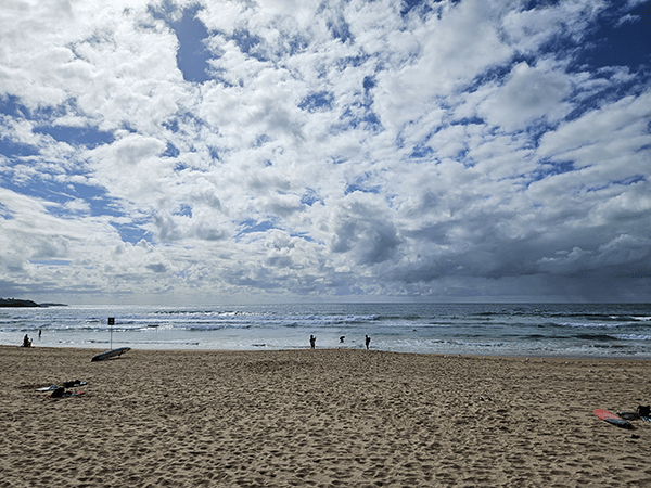 Clouds at beach