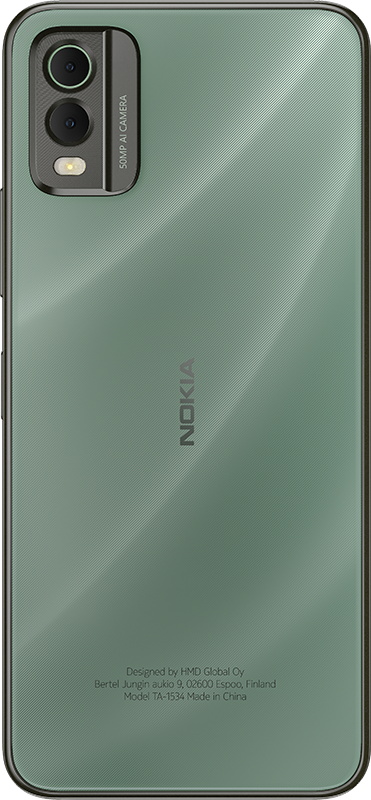 Rear of green Nokia C32