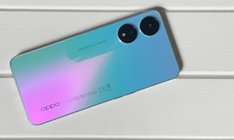 OPPO A78 5G phone in blue