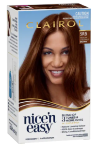 Clairol Nice n Easy hair dye box