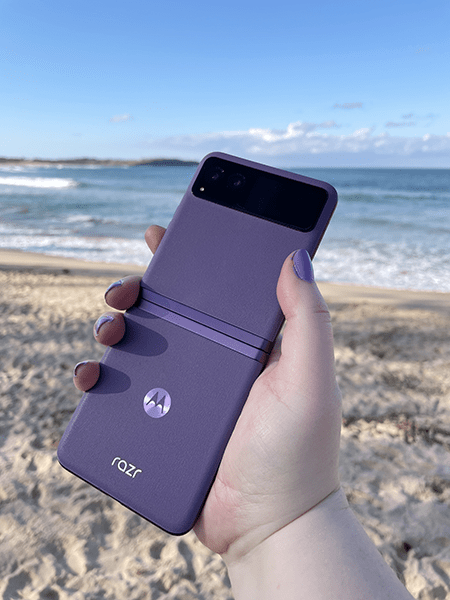 Purple Motorola Razr 40 phone review