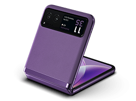 Purple Motorola Razr 40 phone