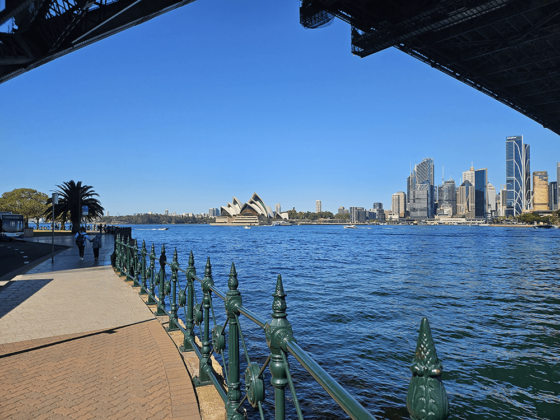 Photo of Sydney Opera House from a distance.