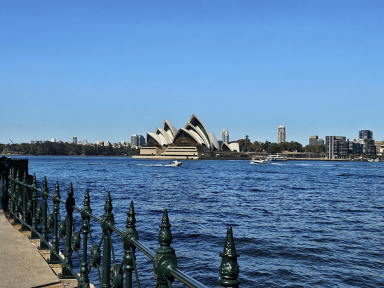 Sydney Opera House on a sunny day.