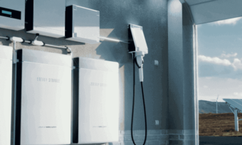 Solar batteries and EV charger