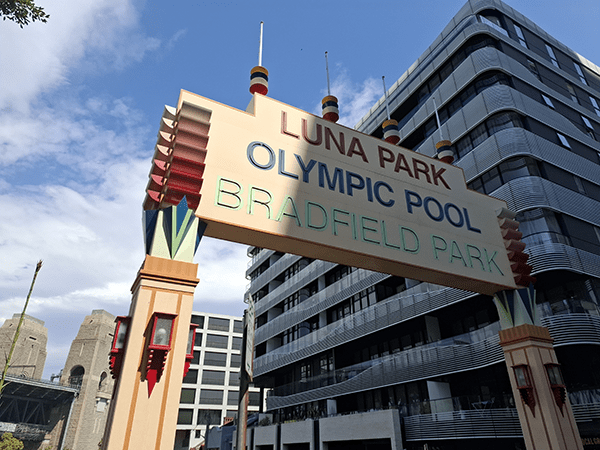 Outdoor photo near Luna Park Sydney, taken on Galaxy A55