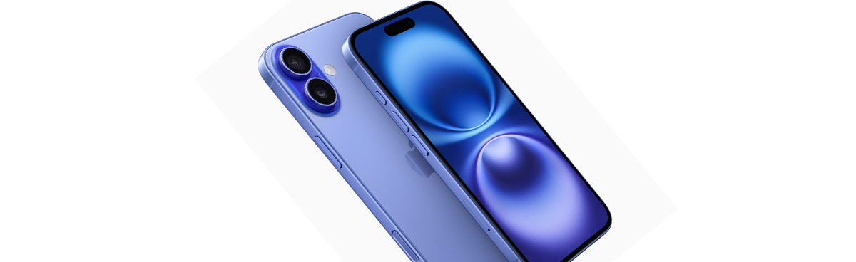 Blue iPhone 16 Plus. Best value iPhone plans in Australia