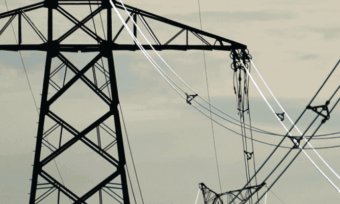 Electricity poles and wires