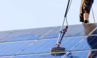 Cleaning solar panels