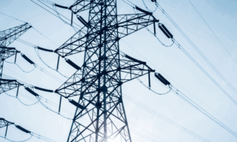 Electricity poles and wires