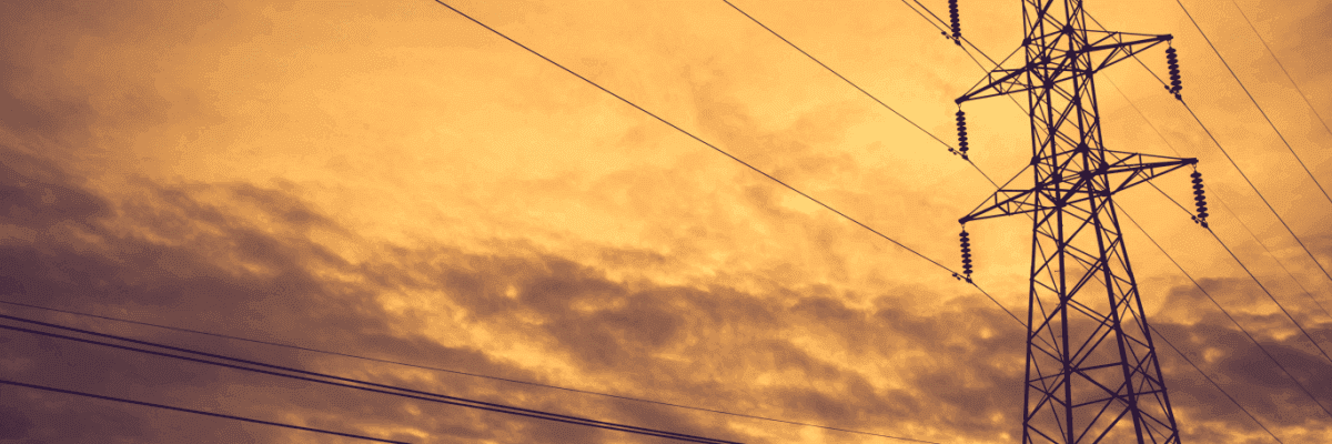Power lines and poles