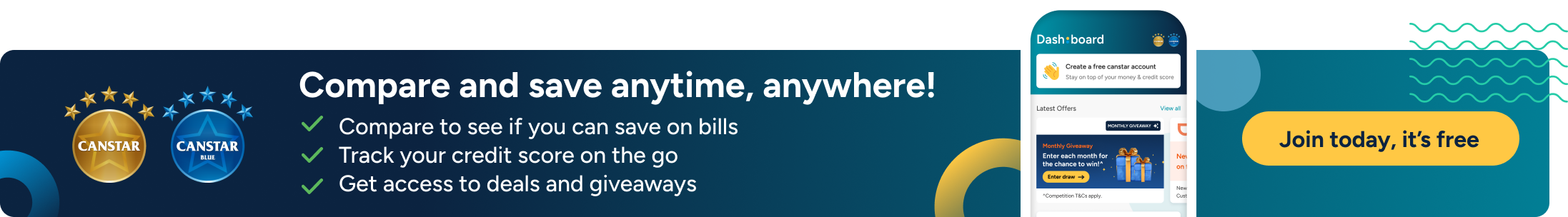 Canstar app banner