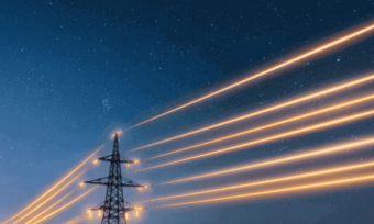 Glowing electrical lines