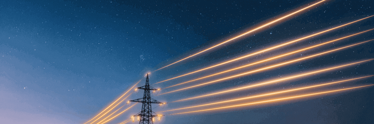 Glowing electrical lines