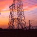 Electricity poles and wires