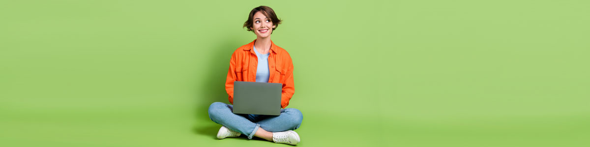 Woman at laptop