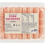 Coles pork sausages